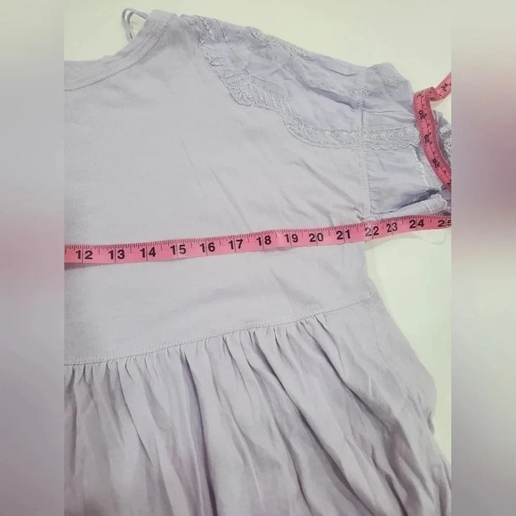 Free people Penny Tee Lilac Embroidered Blouse Small - Picture 8 of 11